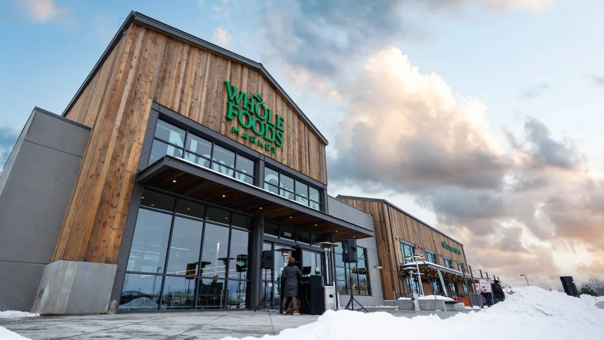 Exterior of a grocery store