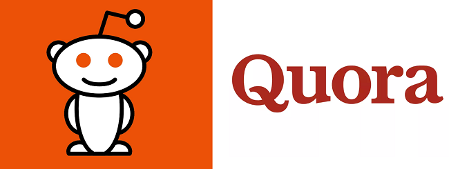 Reddit/Quora logos