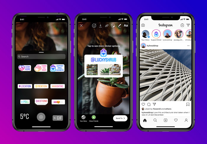 Instagram Support Small business sticker