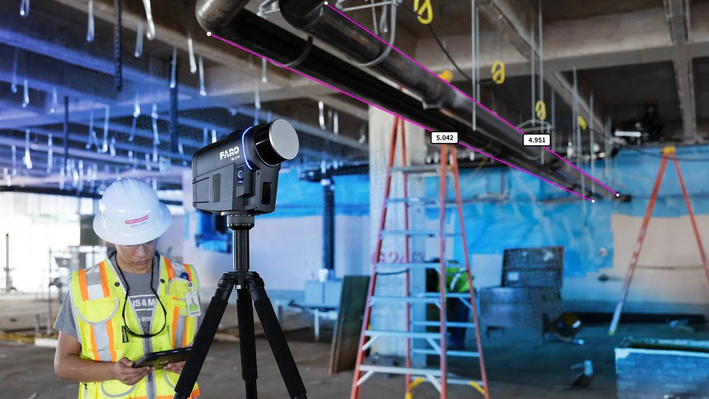 Worker in a construction site
