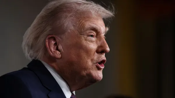 President Donald Trump speaks to reporters at the Kennedy Center on Jan. 29, 2026, in Washington, D.C.