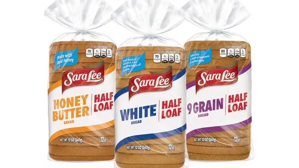 A Sara Lee Half Loaf made by Bimbo Bakeries US