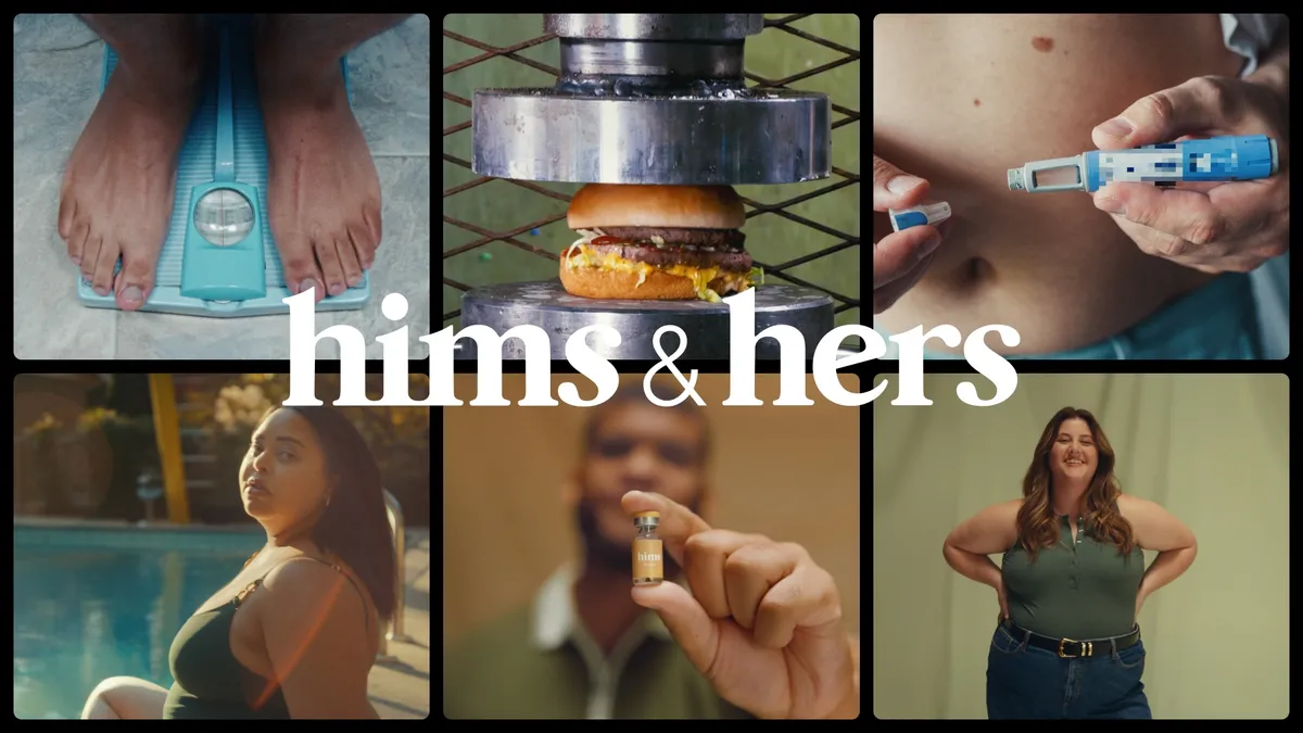 Hims & Hers Super Bowl ad header