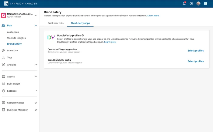 LinkedIn Brand Safety Hub