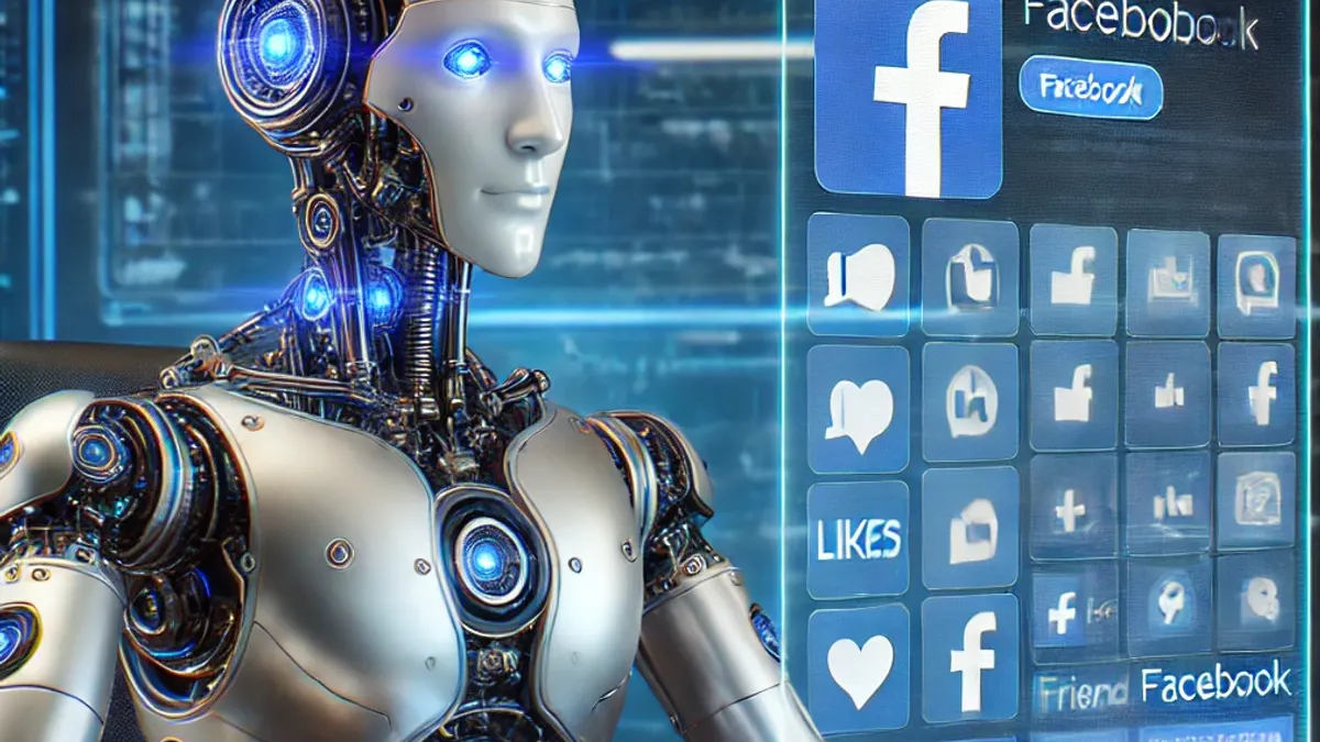Robot using Facebook