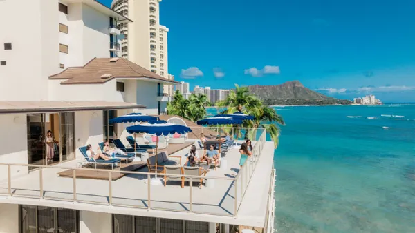A penthouse hotel suite on Ohau, Hawaii.