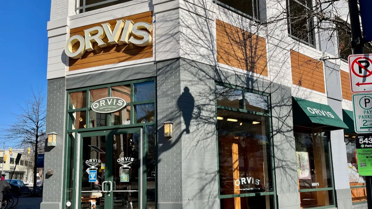 An Orvis storefront