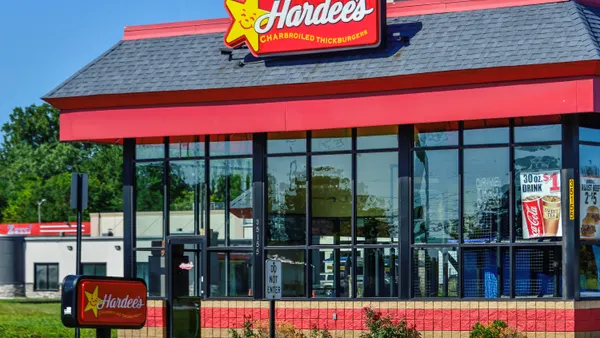 A Hardee's location on a sunny day.
