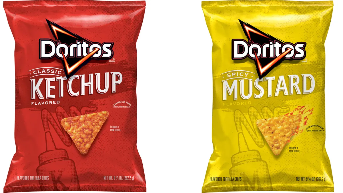 Ketchup and mustard flavored Doritos