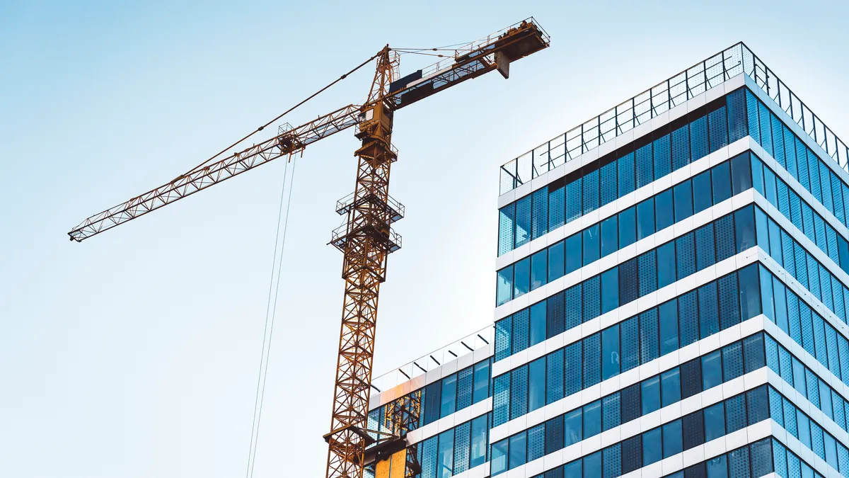 A hotel under construction