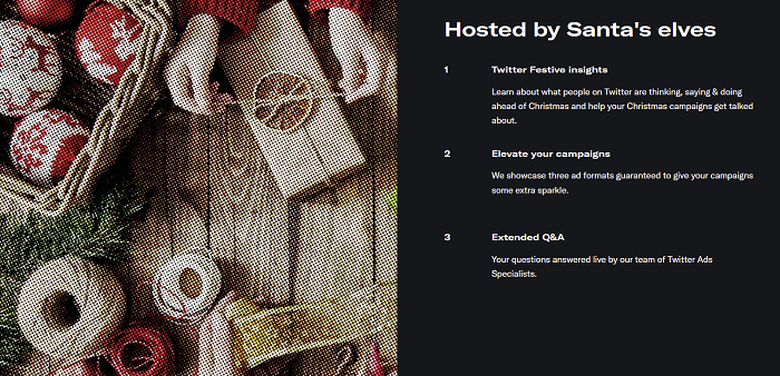 Twitter Christmas mini-site