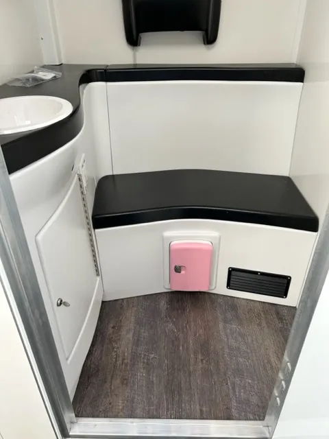 the interior of a small pod for jobsite lactation