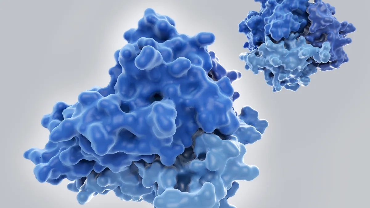 A 3D rendering of a tumor necrosis factor.