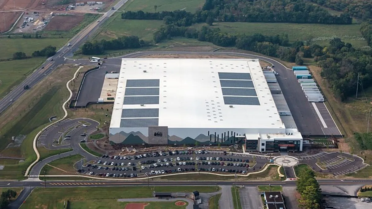 An aerial view of REI's new distribution center in Tennessee.