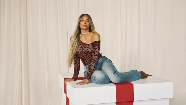 Ciara for True Religion's 2025 "Wrapped in True" holiday campaign.