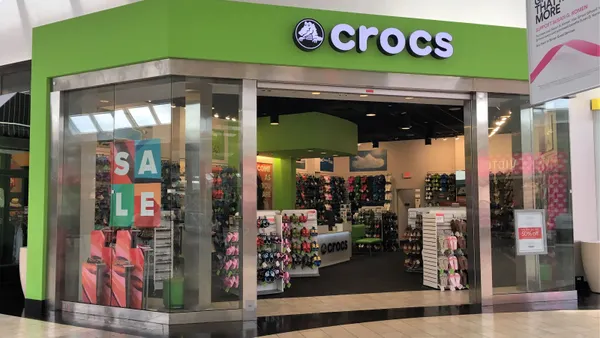 A Crocs storefront