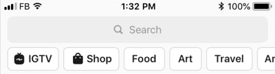 New Explore topics header