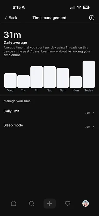 Threads time management