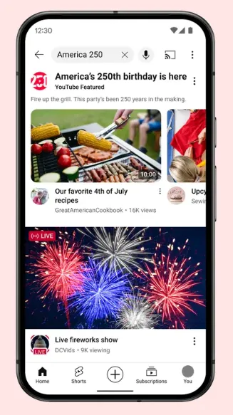 YouTube America 250