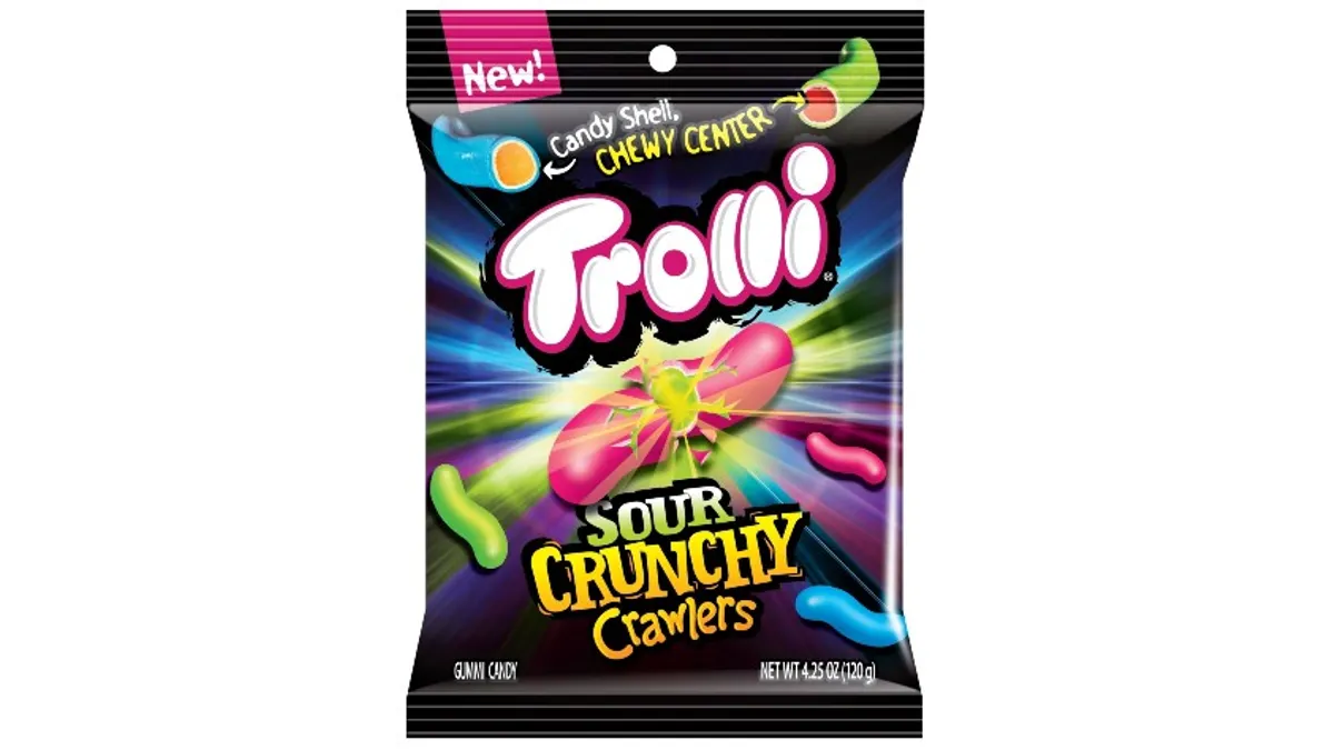 Fererra's Trolli brand introduced Crunchy Crawlers in July 2020.