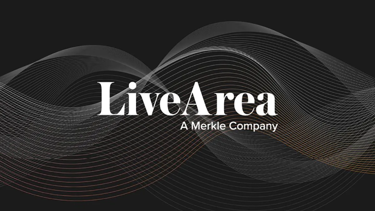 LiveArea, a Merkle Company logo retrieved by Marketing Dive on July 8, 2021