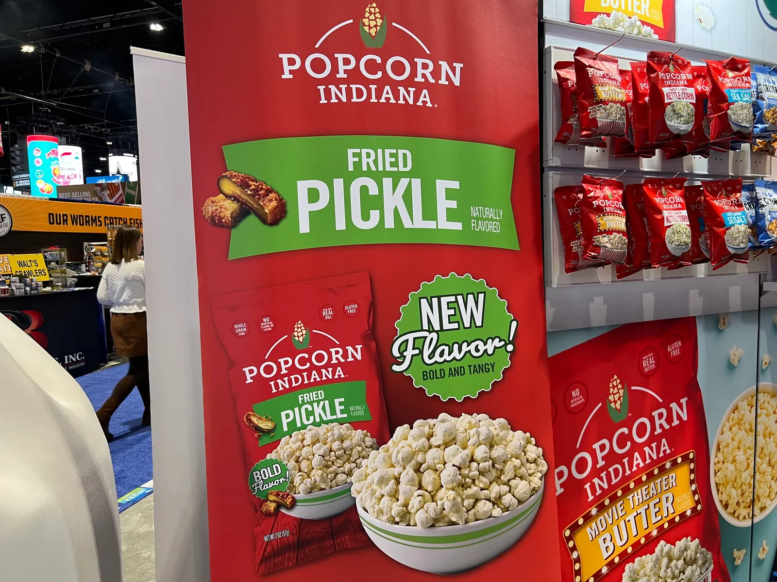 Pickle flavored popcorn from Popcorn Indiana