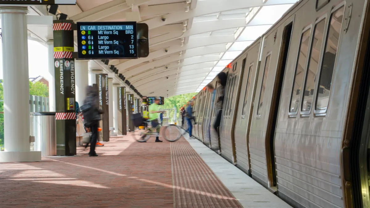 A rail station in Virginia