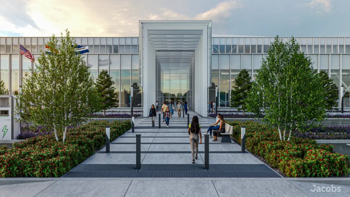 Rendering of the expanded Boeing campus in St. Louis, Mo.