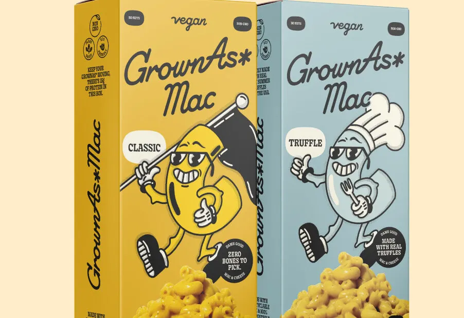 GrownAs* Foods mac cheese vegan