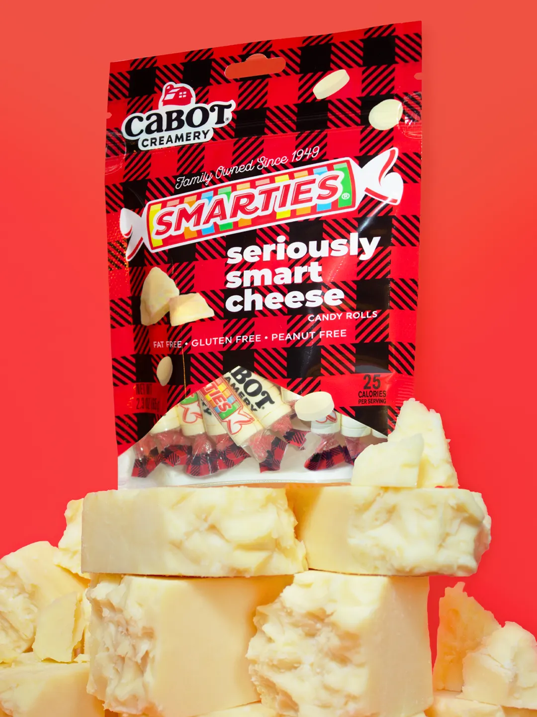 Smarties Cabot Creamery collaboration
