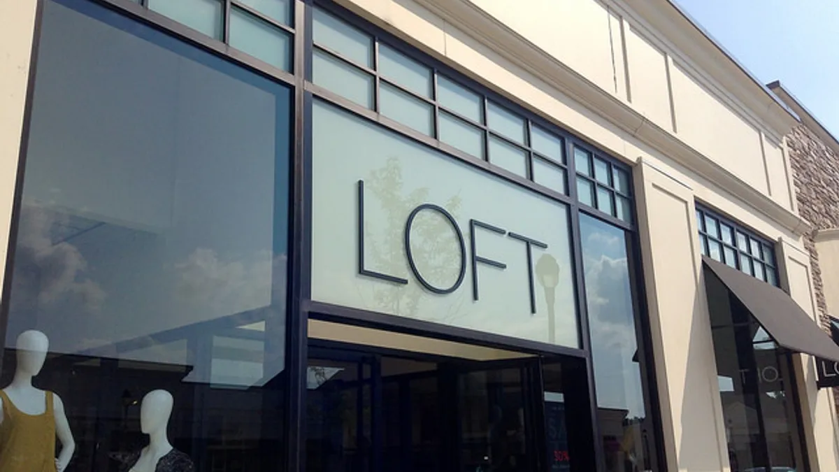 External shot of a Loft store.