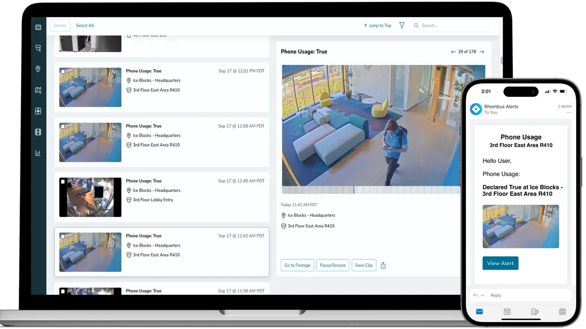 Rhombus Insights mockup