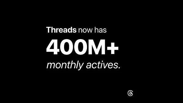 Threads 400 million