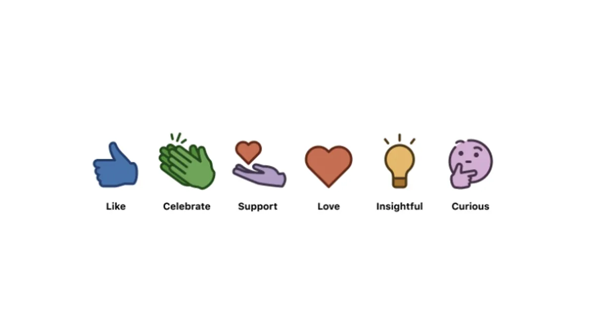 LinkedIn Care Reaction