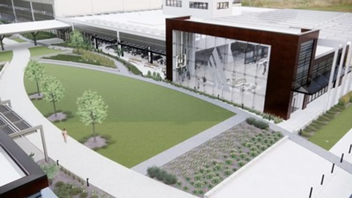 A rendering of Albemarle's planned technology park