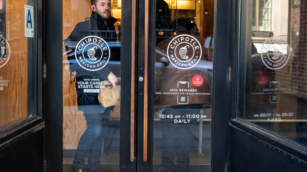 A Chipolte restaurant stands in Manhattan on February 06, 2024 in New York City.