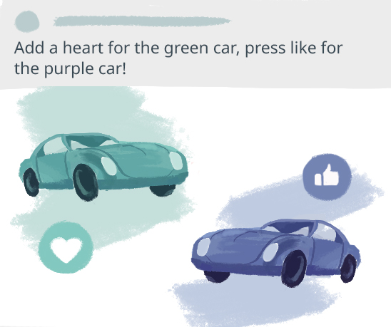 Facebook engagement bait illustration