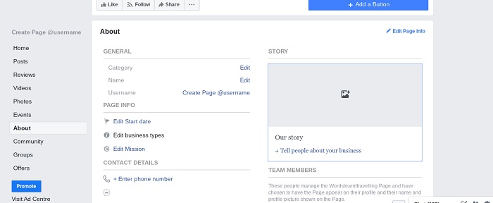 Facebook Page Story