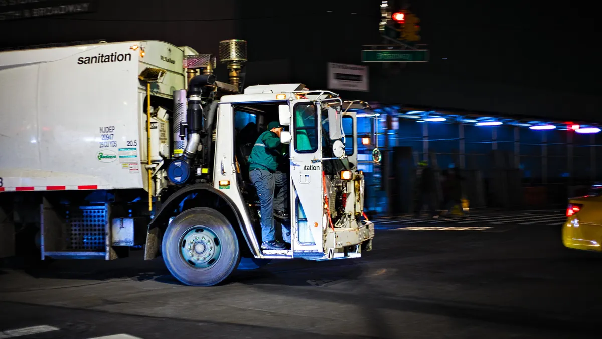 DSNY collection truck in New York