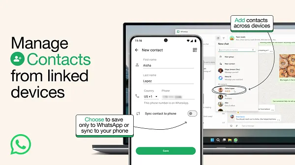 WhatsApp contact management