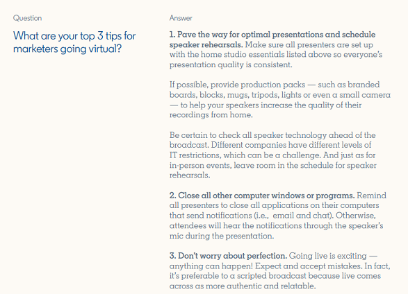 LinkedIn live stream notes