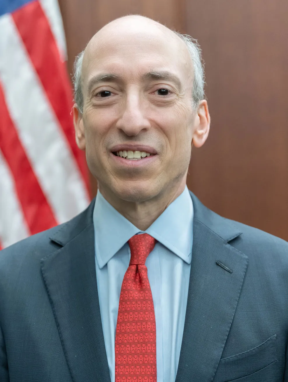 a headshot of Gary Gensler, chair of the Securities and Exchange Commission