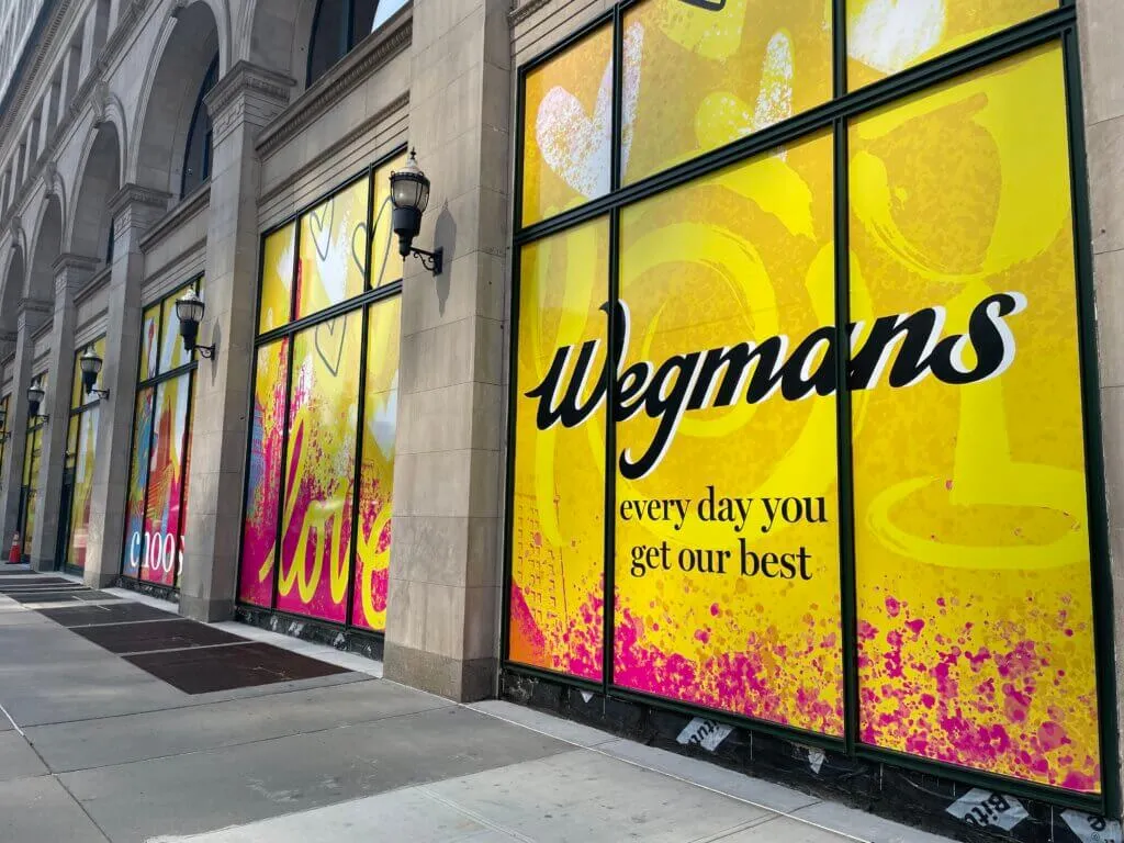 Exterior of Wegmans Manhattan location