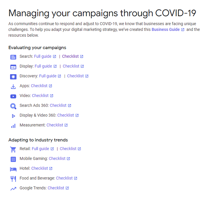 Google brand advice hub
