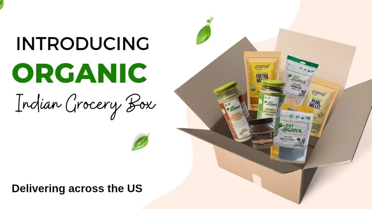 Quicklly's organic Indian grocery subscription box