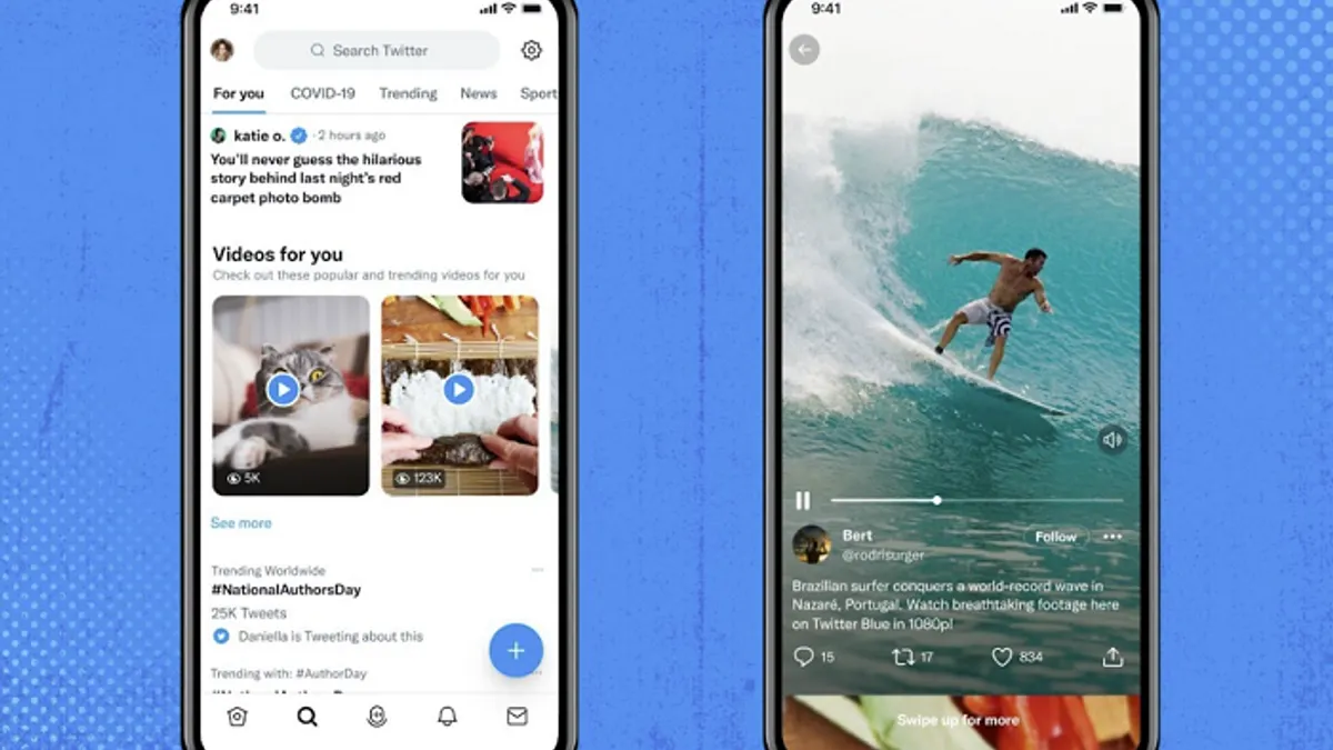 Twitter video update