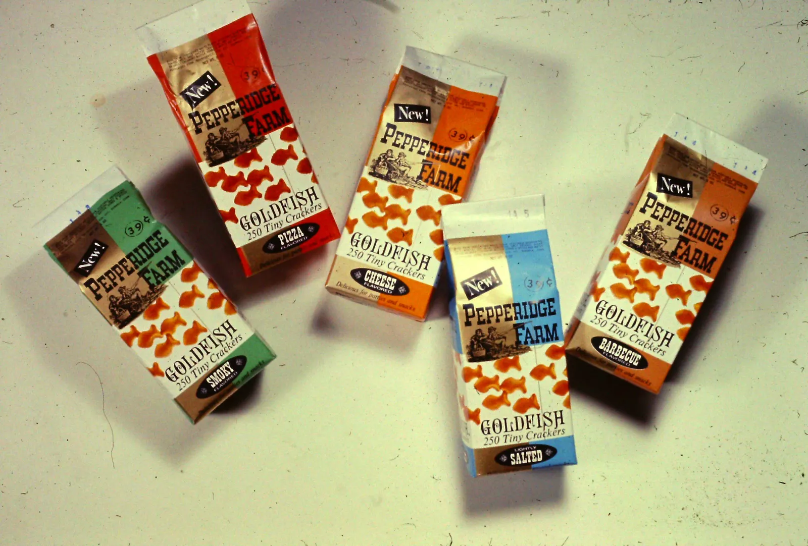 Flavors of the original Goldfish cracker.