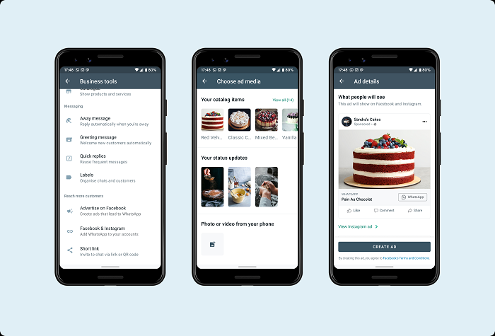 WhatsApp ad creation