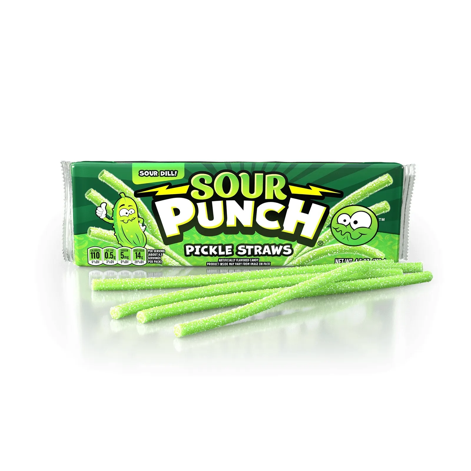 Pickle Sour Punch Straws