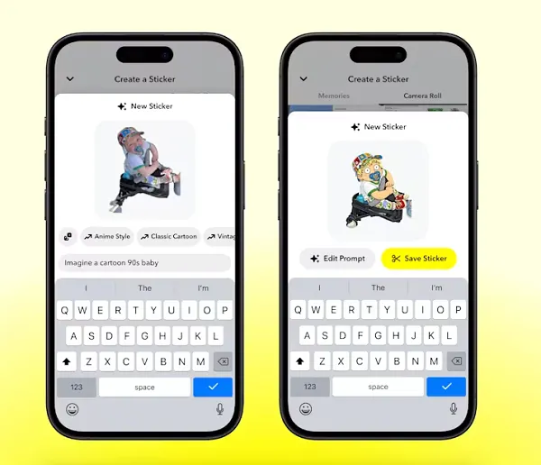 Snapchat update